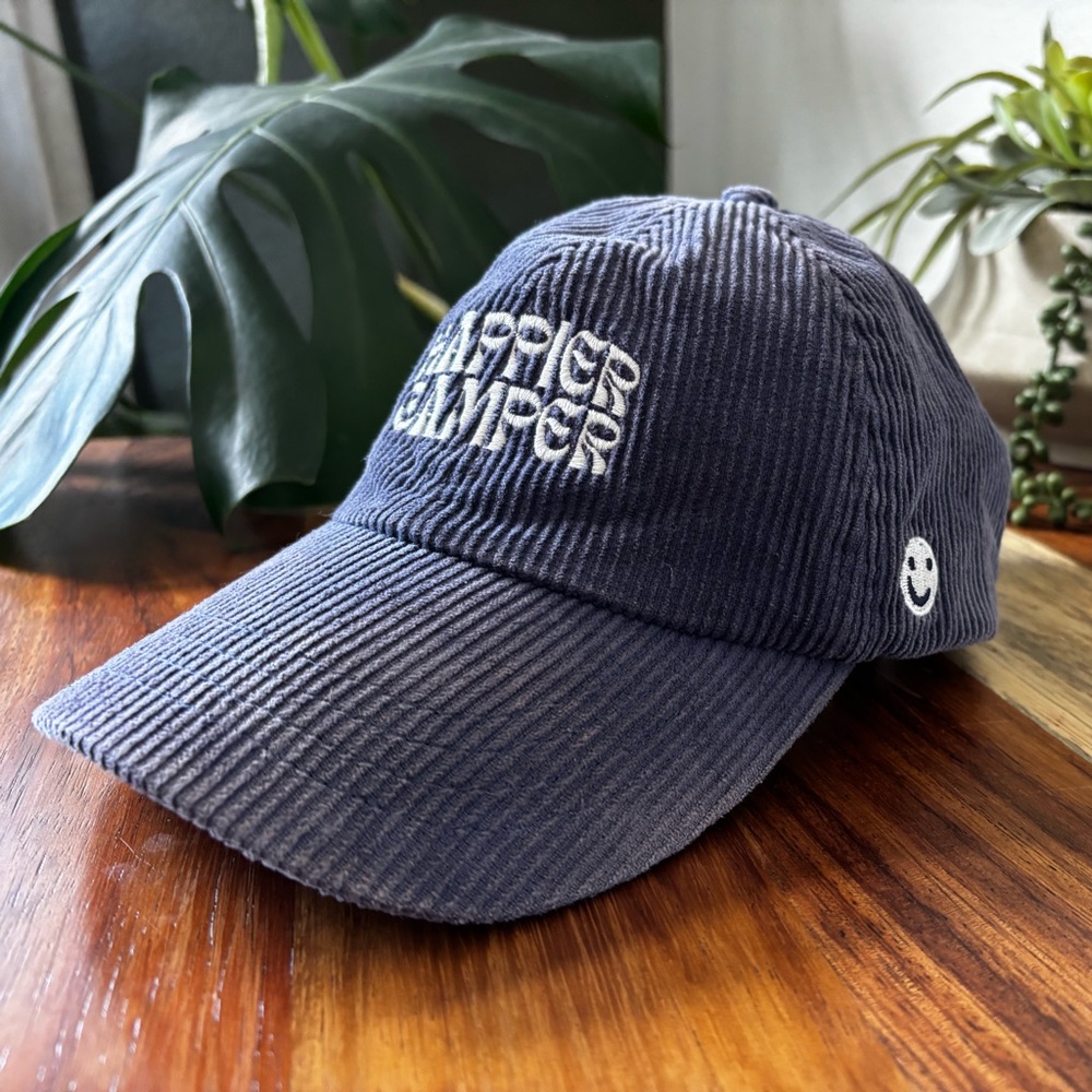 Navy Blue Corduroy Cap